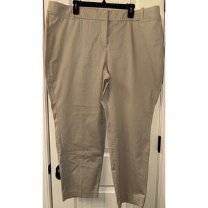 NWT Lane Bryant 18 Allie Skinny Ankle Pants Khaki Smart Stretch